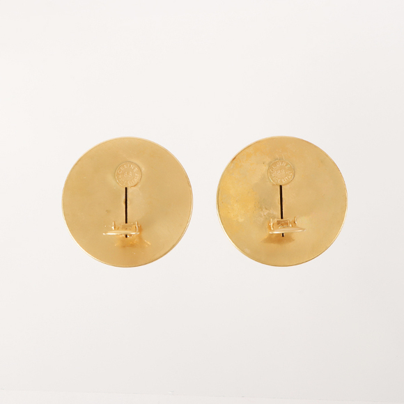 CELINE Star Motif Round Logo Earrings - Picture 3 of 3